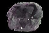 Purple-Green Octahedral Fluorite Crystal Cluster - Fluorescent! #149657-1